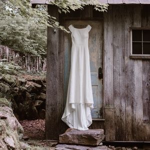 Anne Barge Blue Willow Cara Wedding Dress Size 10